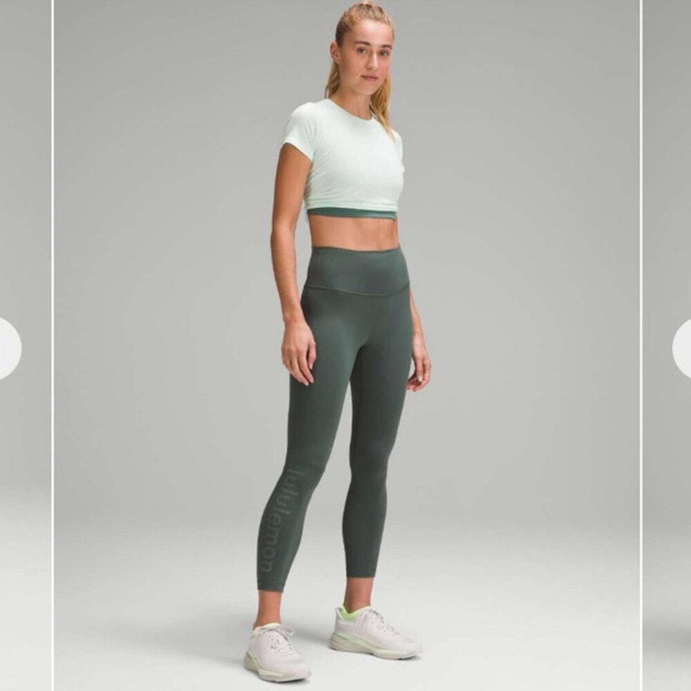 Lululemon Wunder Train Tight25” Leggings in Dark Forest Size 4